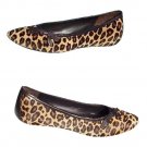 Donald Pliner Couture Hair Calf Leather Flat Shoe New Skimmer $330 NIB Leopard