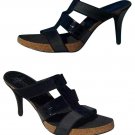 Donald Pliner Kogi Gator Suede Leather Shoe New Elastic Sandal Cork $285 NIB
