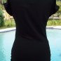 Cache Stretch Peek A Boo Shoulders Top New S/M Elaborate Ruched $98 Embellished