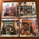 4pc Certified International ART IN MOTION KC Lai French Themed 10” x 10" Plates