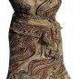 Cache Silk Embellished Hankey Hem Bustier Top New 2/4/6 Animal Print XS/S $168