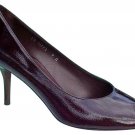 Donald Pliner Couture Brown Patent Leather Shoe New Peep Toe Flex Sole $250 NIB