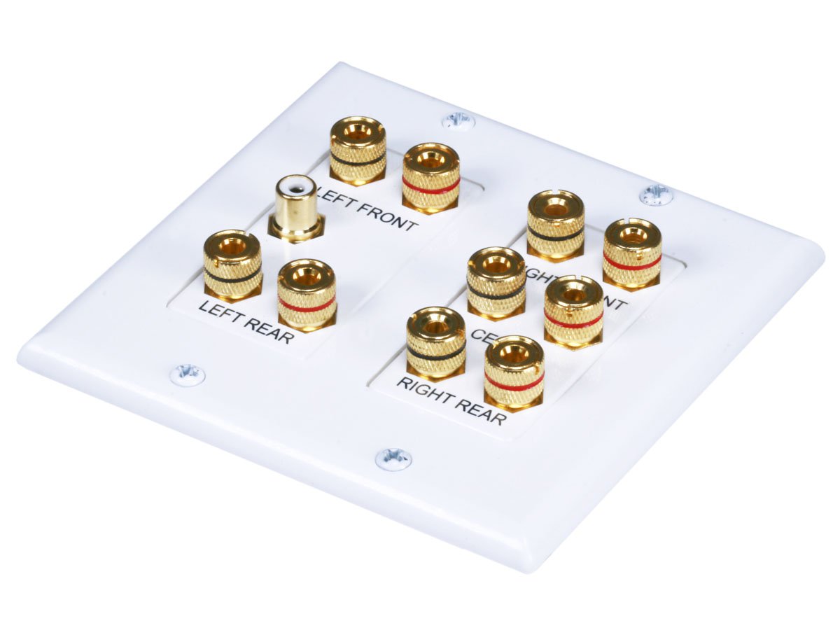 Звук 2 1 в 5 1. MT-Power 5.1 Surround Sound distribution Wall Plate. Розетка 5.1 Surround. Двухганговая настенная розетка MT-Power 5.1. Акустическая розетка 5.1.