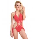 Red Crochet Monokini