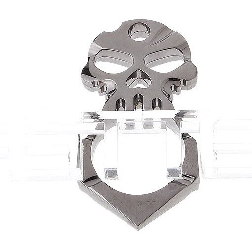 Skull Styled Self-defense Protection Safety Pendant w/ Lanyard