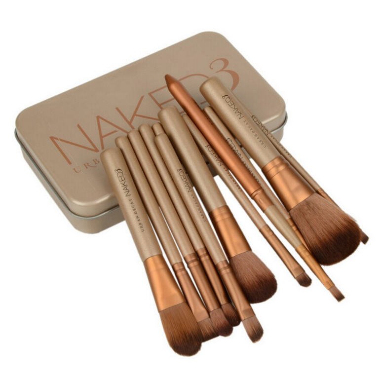 Naked 3 Urban Decay Portable Face Makeup Brushes Set w 