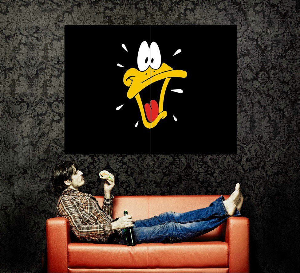 Daffy Duck Looney Tunes Art Huge 47x35 Print Poster