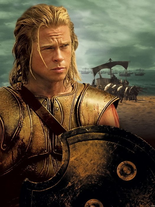 Troy Movie Brad Pitt Achilles 32x24 Wall Print Poster
