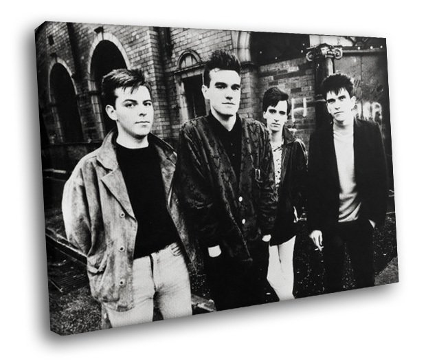 The Smiths Rock Band Morrissey Johnny Marr 50x40 Framed Canvas Art Print