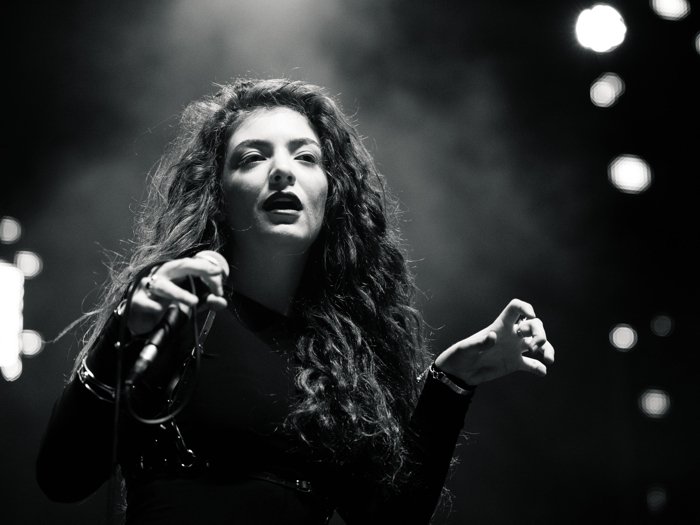 Lorde Pop Singer BW Music 16x12 Print Poster