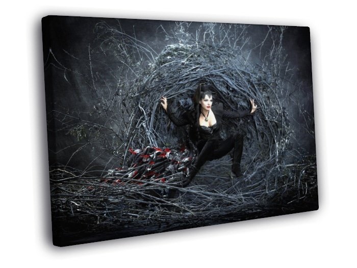 Once Upon A Time Evil Queen Lana Parrilla Tv 30x20 Framed Canvas Print