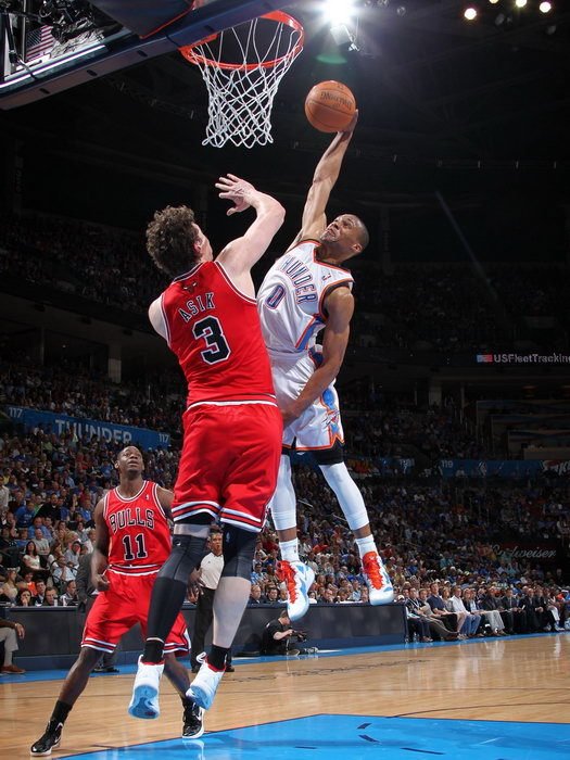 Russell Westbrook OKC Thunder Posterize Asik 16x12 Print Poster