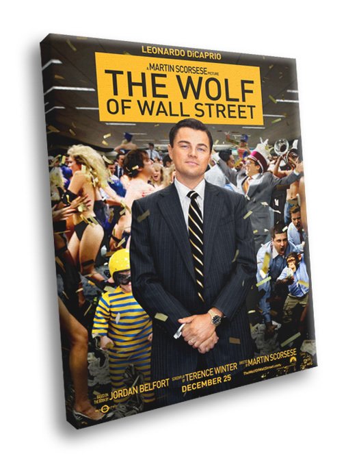 The Wolf Of Street Movie Leonardo DiCaprio 40x30 Framed Canvas Print