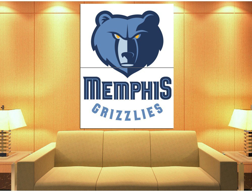 Memphis Grizzlies Logo Basketball Sport Art Huge Giant Print Poster