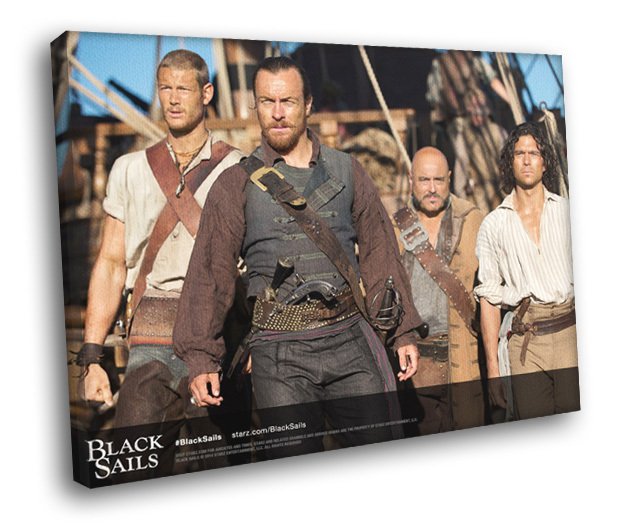 Black Sails Characters TV Series 30x20 Framed Canvas Print