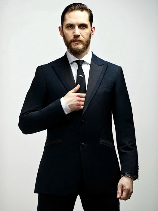 Tom Hardy Suit Beard Badass Handsome Amazing Actor 32x24 Wall Print POSTER