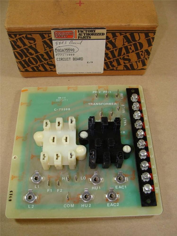 CARRIER WHITE RODGERS BRYANT PAYNE 58GA75598 GAS FURNACE CONTROL