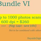Photo digitizing scanning up to 1000 photos scanned at 600 dpi SPECIAL SALE