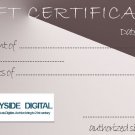 GIFT CERTIFICATE for photo video transfer to dvd Bayside Digital $100