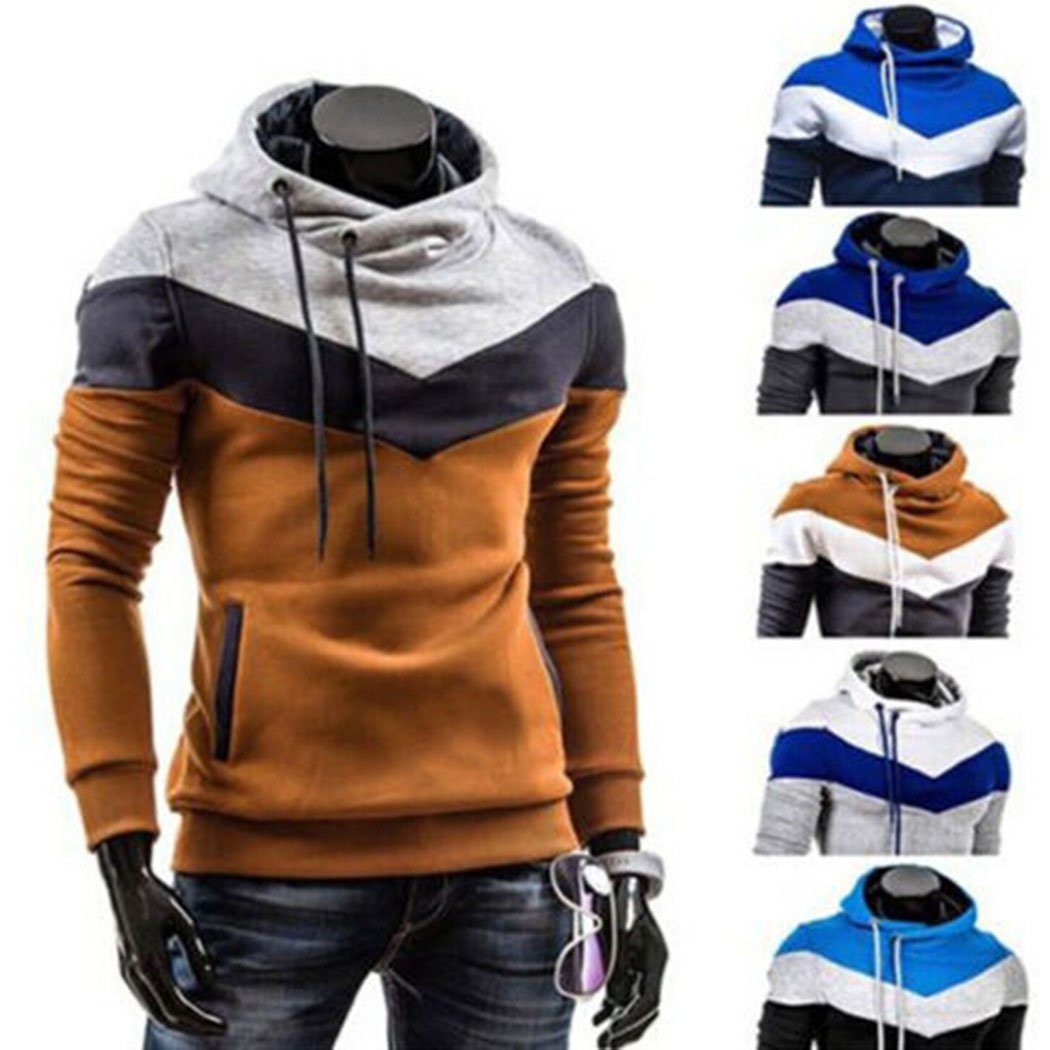 Men's Winter Slim Warm Hooded Stylish Sweatshirt Coat Jacket Outwear Sweater