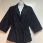 Lane Bryant 70% Silk Solid Black Dressy Jacket SZ 20 NWOT