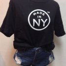Made In NY Black TShirt NWT SZ L Officially Licensed Combed Cotton