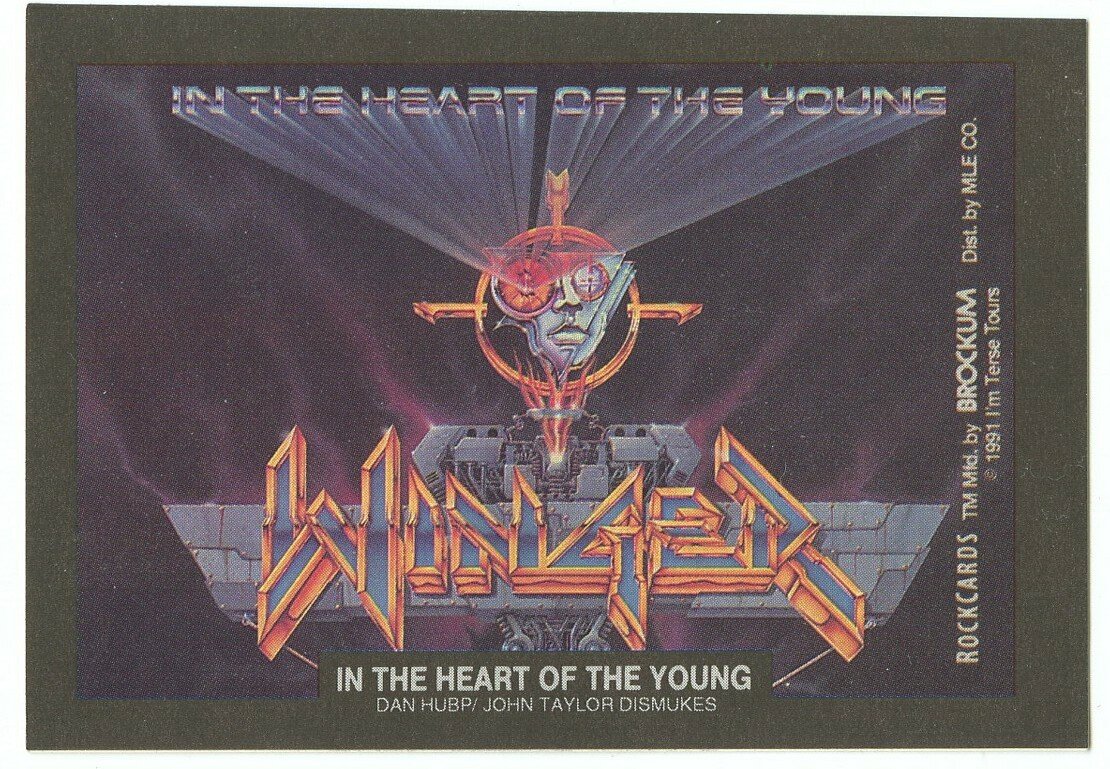 In the Heart of the Young, Winger sticker insert Brockum RockCards 1991