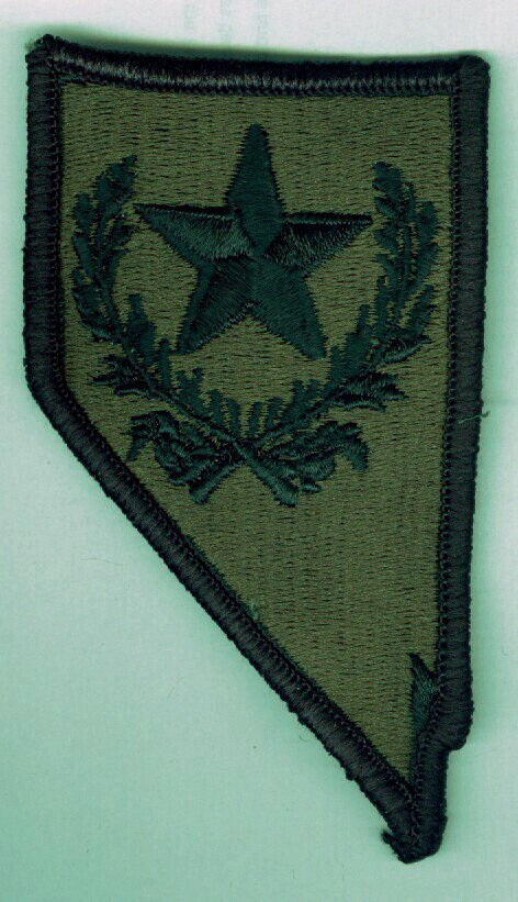 Nevada Army National Guard subdued color embroidered patch mint