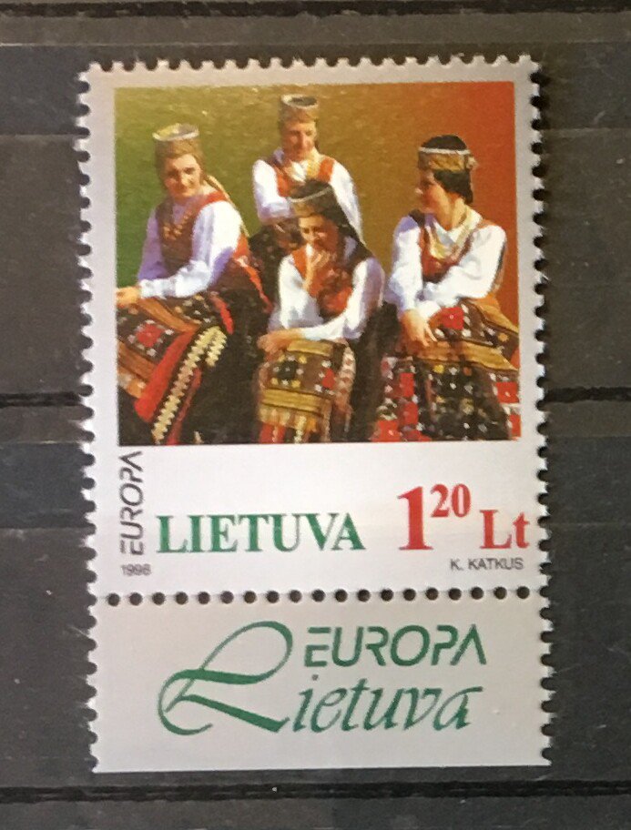 National Song Festival mnh stamp 1998 Lithuania #598 Music Europa