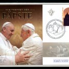Pope Francis Pope Benedict XVI Numbered Commemorative Cover