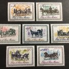 Horses Carriages MNH Set 7 Stamps 1969 San Marino #703-9