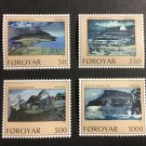Nolsoy Island MNH Set of 4 Stamps 1990 Faroe Islands #212-15