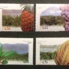 Tea Leaves Pineapple Grapes Tobacco 4 MNH Stamps 2003 Azores #474-7
