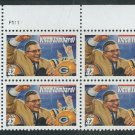 Vince Lombardi Packers Coach 1997 USA #3147 Plate Block UL