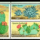 Desert Plants USA MNH plate block of 4, mnh