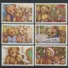 Teddy Bears mnh set of 6 stamps Abkhazia Republic