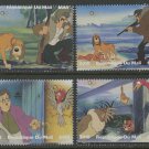 The Fox and the Hound Set of 4 MNH Stamps