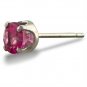 1ct tw Pink Topaz Stud Earrings Crafted in Sterling Silver