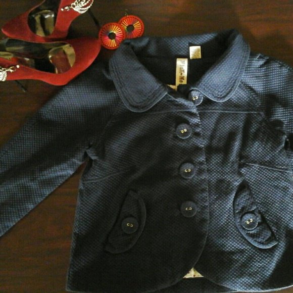 Navy Blue Swing Jacket (Nick & Mo)