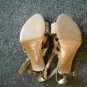 Sequins Gold Platform Heels