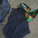 Navy Blue Bodycon Tunic Dress
