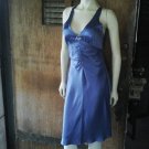 Periwinkle Silk Cocktail Dress
