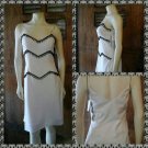 Off White Beaded Dress