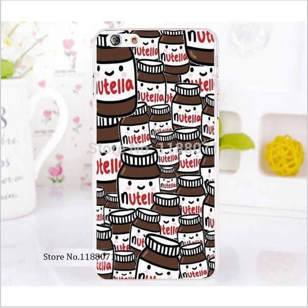 Nutella Background White Hard Back Case Protection Cover for iPhone 6