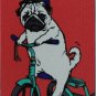 Funny & Cute Bicycle Riding Pug Dog Case - for Apple iPhone 4 4S 5 5S 6 6 Plus