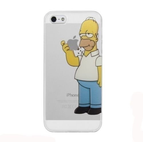Pictorial Transparent White Thin Creative Apple iPhone 5/ 5S Fitted Case