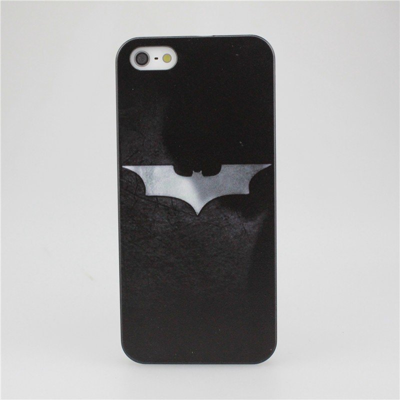 ~ Silver Bat Black Case for Apple iPhone 4 4S 5 5S 6 6 Plus