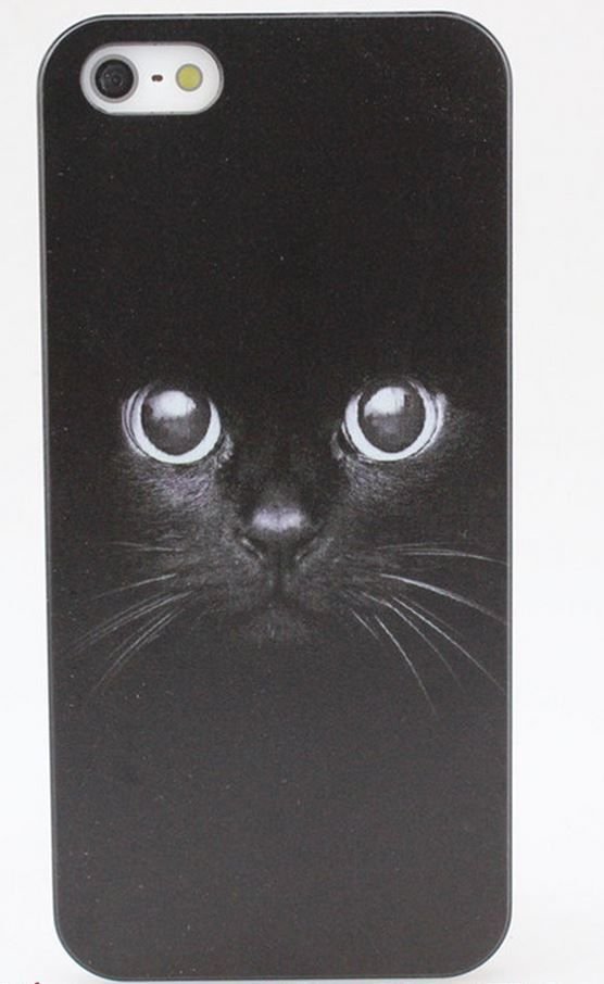 Dark Big Eye Black Cat Case for Apple iPhone 6 - She's Looking At You
