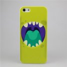 Round Shaped Mouth with Green Tongue Case for Apple iPhone 4 4S 5 5S 6 6 Plus