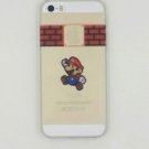Pictorial Transparent White Thin Brick Mario Apple iPhone 5/ 5S Fitted Case